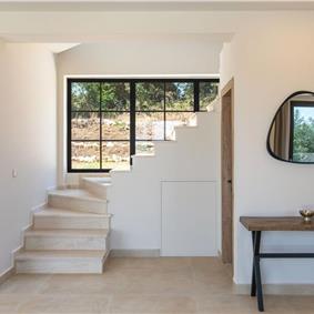  3 bedroom stone villa with pool & seaview, near Acharavi, sleeps 6